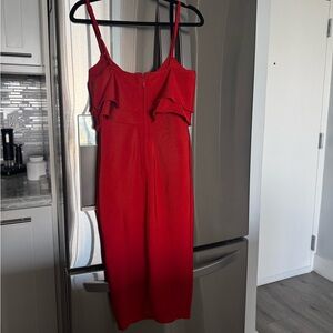 Red Ruffle Jumpsuit